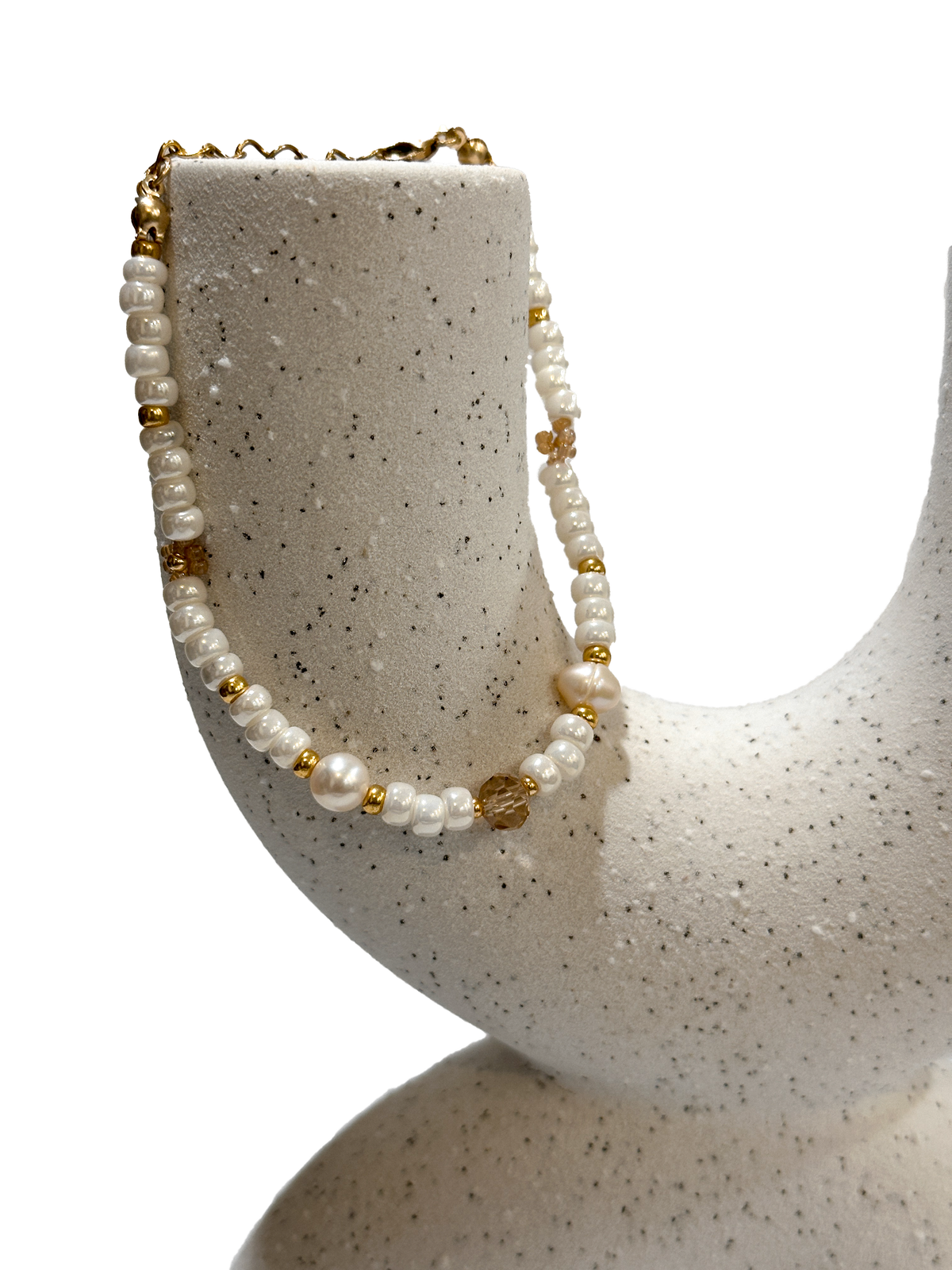 Beaded Pearl Sakura Bracelet