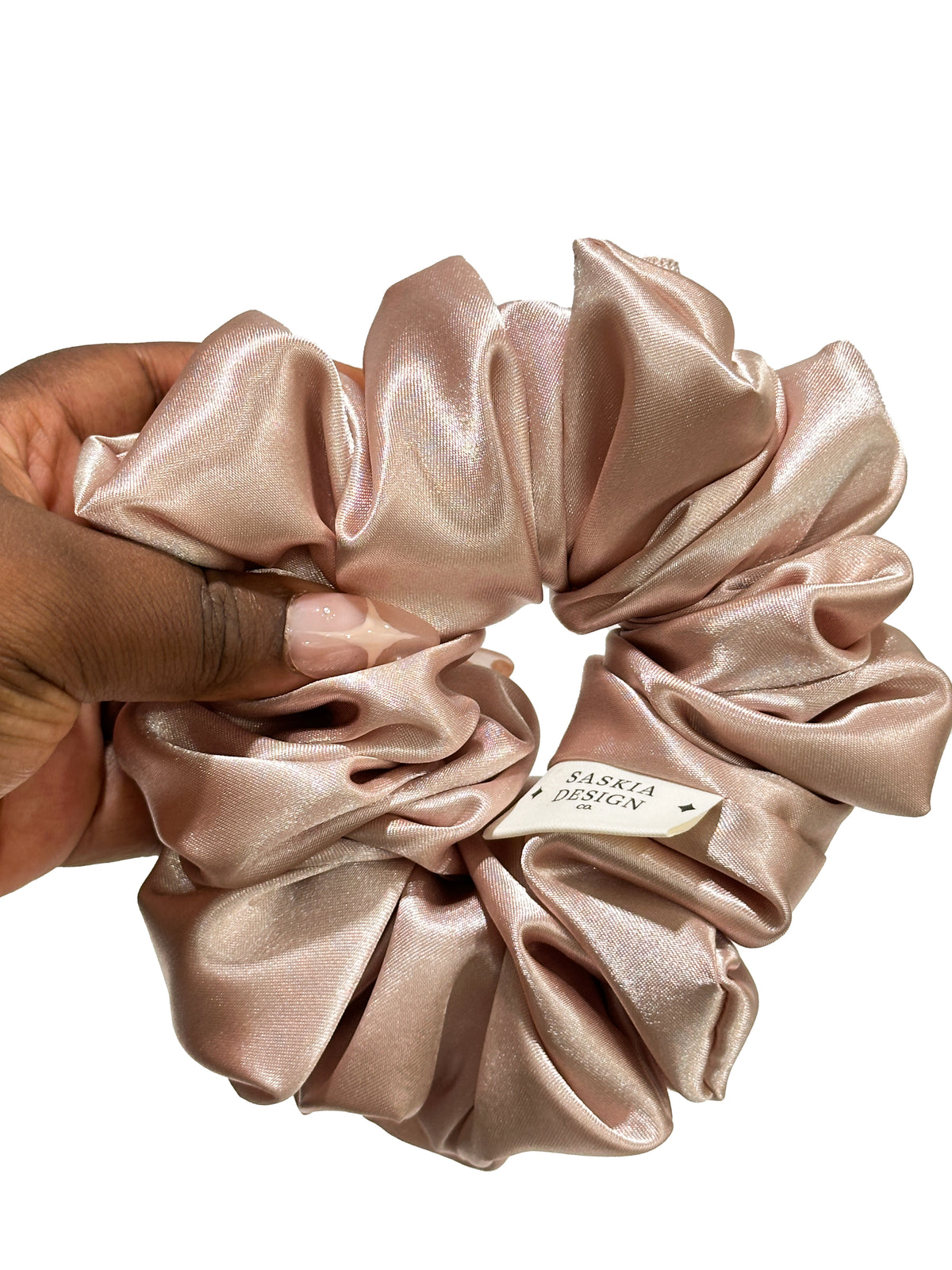 Rose Dust Satin Scrunchie