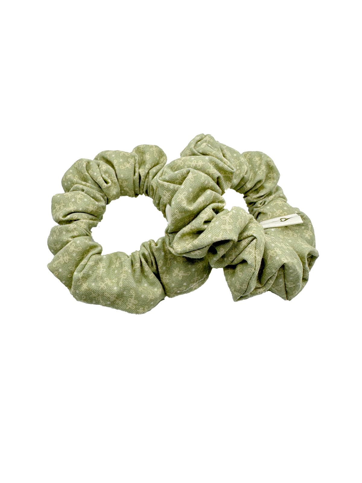 Spring Leaves Cotton Scrunchie