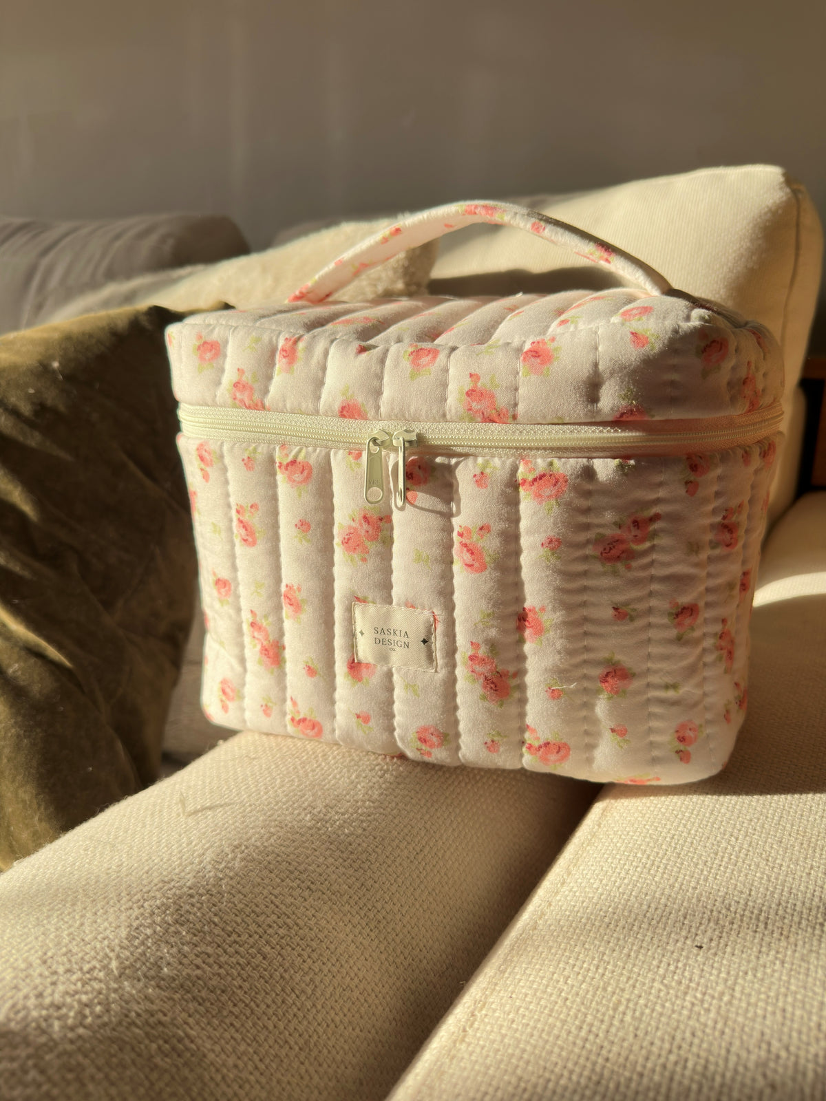 Camelia Quilted Vanity Bag