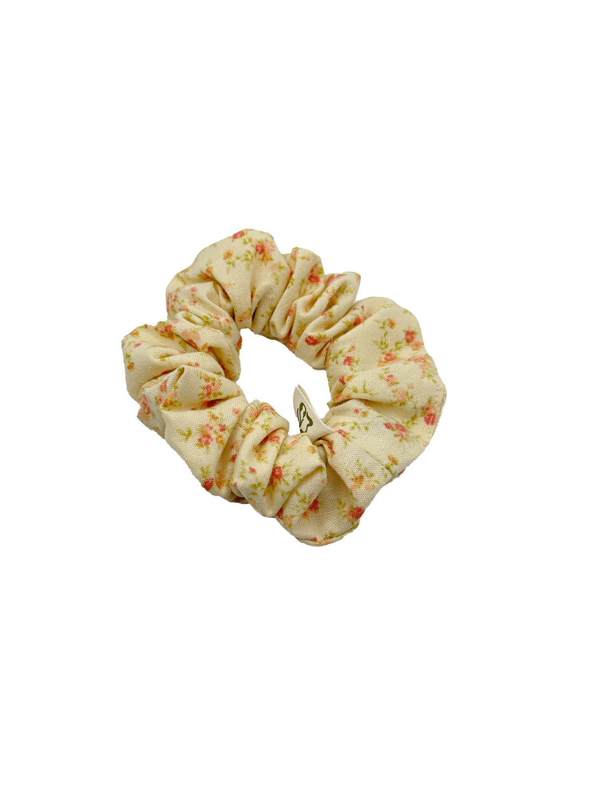 Vintage Rose Cotton Scrunchie