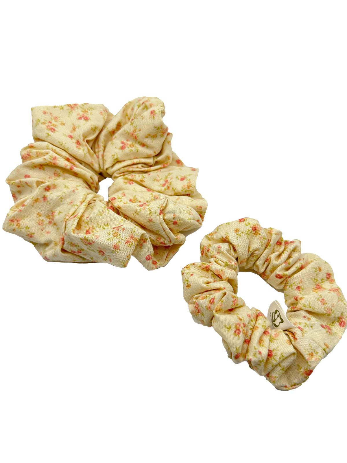Vintage Rose Cotton Scrunchie