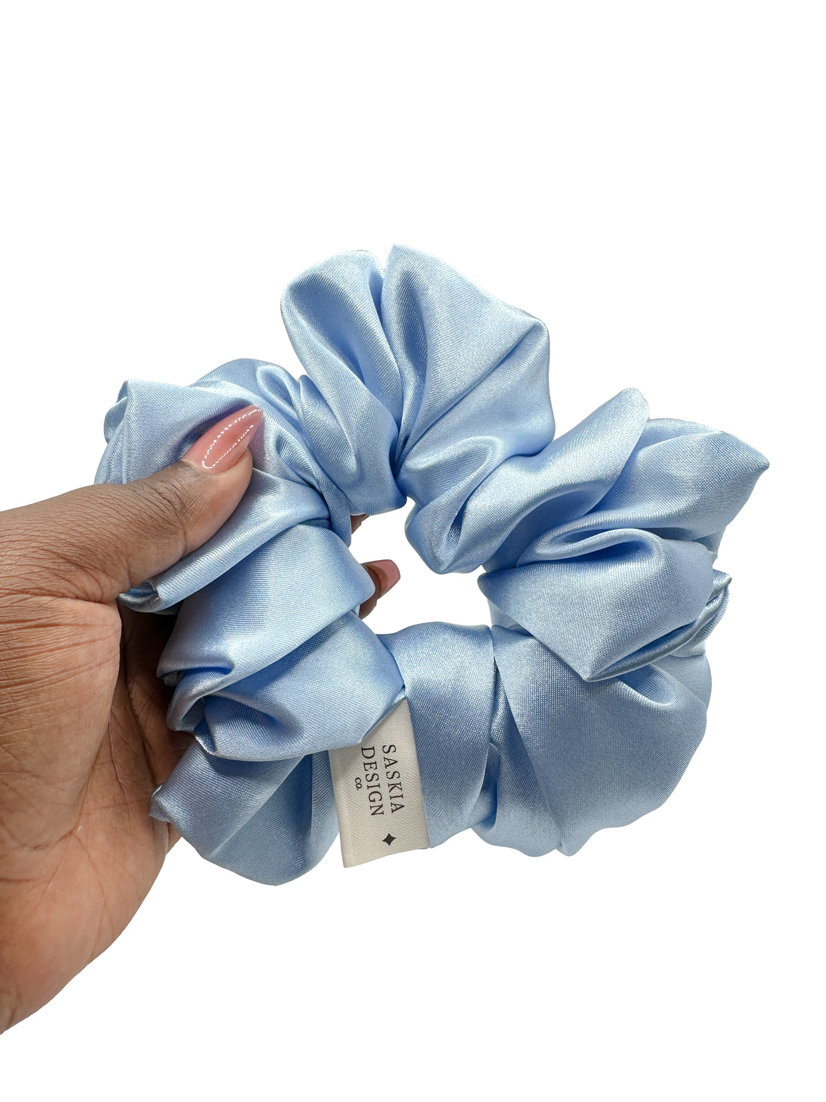 Celeste Satin Scrunchie