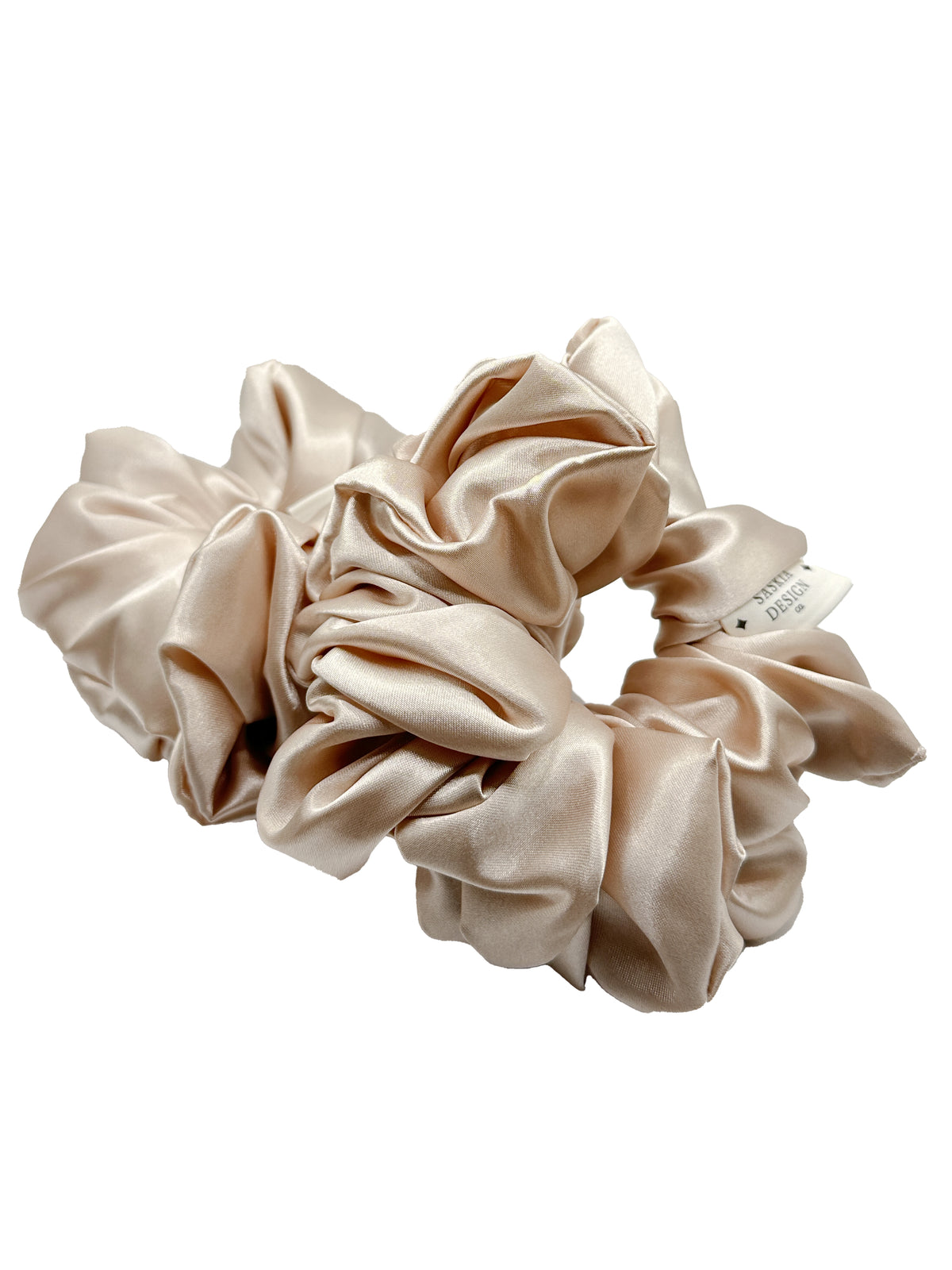 Champagne Satin Scrunchie