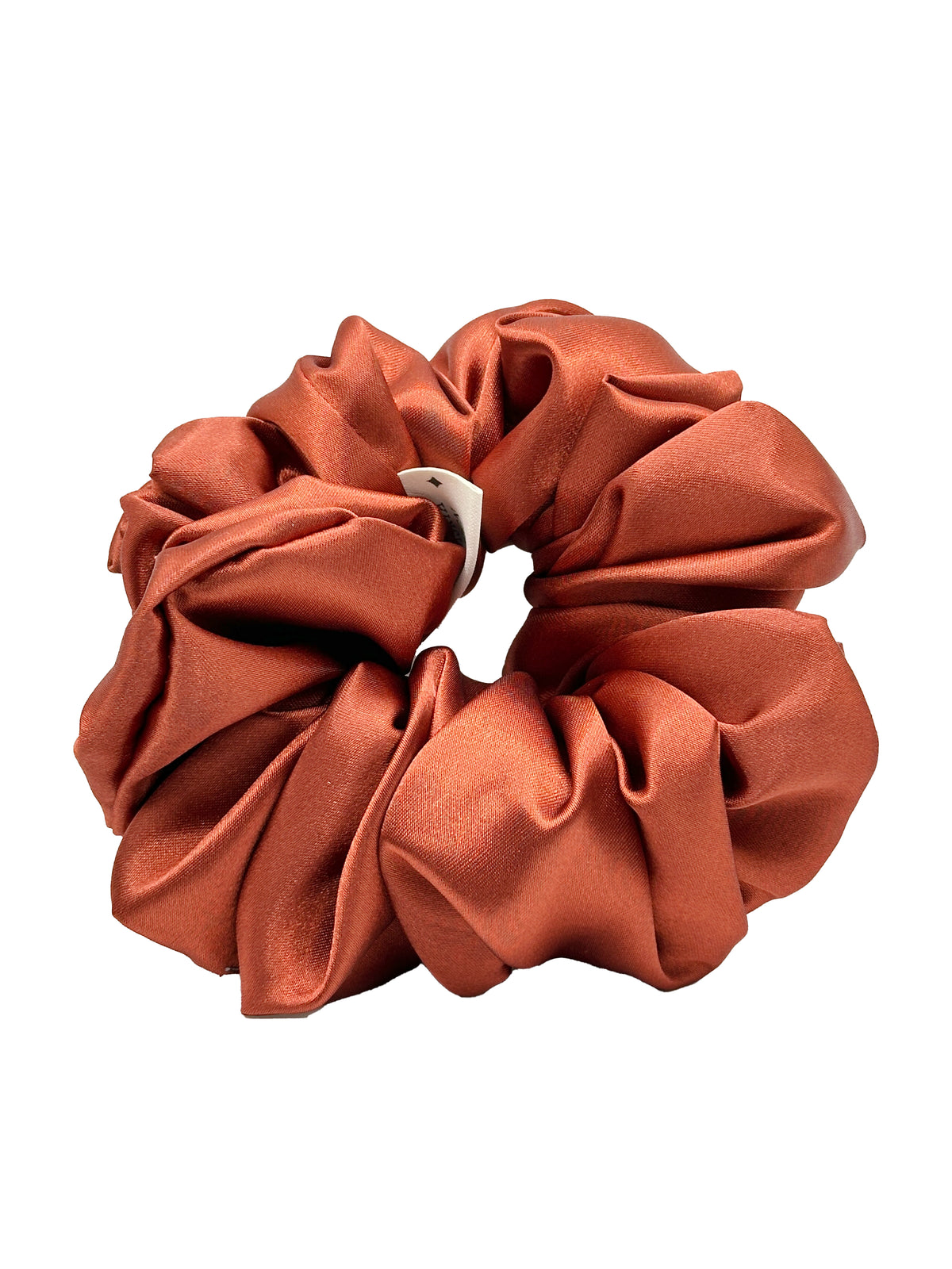 Cinnamon Satin Scrunchie